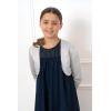 imageBlackButterfly Kids Satin Long Sleeve Bolero Childrens Girls ShrugSilver