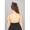 imageBlackButterfly Kids Satin Short Sleeve Bolero Childrens Girls ShrugGold