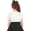 imageBlackButterfly Kids Satin Short Sleeve Bolero Childrens Girls ShrugIvory