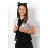 imageBlackButterfly Kids Satin Short Sleeve Bolero Childrens Girls ShrugSilver