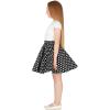 imageBlackButterfly Kids Vintage 50s Full Circle Girls Swing SkirtBlack  Polka Dot
