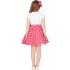 imageBlackButterfly Kids Vintage 50s Full Circle Girls Swing SkirtPink  Polka Dot