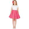 imageBlackButterfly Kids Vintage 50s Full Circle Girls Swing SkirtPink  Polka Dot