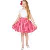 imageBlackButterfly Kids Vintage 50s Full Circle Girls Swing SkirtPink  Polka Dot