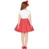 imageBlackButterfly Kids Vintage 50s Full Circle Girls Swing SkirtRed  Polka Dot