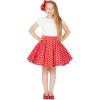 imageBlackButterfly Kids Vintage 50s Full Circle Girls Swing SkirtRed  Polka Dot