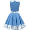 imageBlackButterfly Kids Zoey Vintage Polka Dot 50s Girls DressBlue