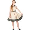 imageBlackButterfly Kids Zoey Vintage Polka Dot 50s Girls DressChampagne