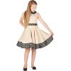 imageBlackButterfly Kids Zoey Vintage Polka Dot 50s Girls DressChampagne