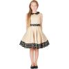 imageBlackButterfly Kids Zoey Vintage Polka Dot 50s Girls DressChampagne