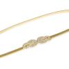 imageBlackButterfly Metallic Elastic Stretchy Chain BeltGold