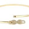imageBlackButterfly Metallic Elastic Stretchy Chain BeltGold