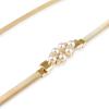 imageBlackButterfly Metallic Elastic Stretchy Chain BeltGold