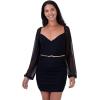 imageBlackButterfly Metallic Elastic Stretchy Chain BeltGold