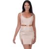 imageBlackButterfly Retro Elastic Round Metal Buckle Skinny Waist Waspie BeltLight Brown