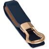 imageBlackButterfly Retro Elastic Round Metal Buckle Skinny Waist Waspie BeltMidnight Blue