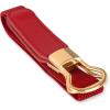 imageBlackButterfly Retro Elastic Round Metal Buckle Skinny Waist Waspie BeltRed