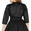 imageBlackButterfly Satin Bolero Shrug  Half SleeveBlack