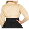 imageBlackButterfly Satin Bolero Shrug  Half SleeveGold