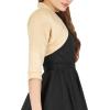 imageBlackButterfly Satin Bolero Shrug  Half SleeveGold