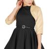 imageBlackButterfly Satin Bolero Shrug  Half SleeveGold