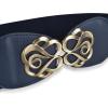 imageBlackButterfly Stretchy Vintage Waspie Elastic Buckle Waist BeltMidnight Blue