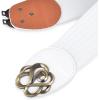 imageBlackButterfly Stretchy Vintage Waspie Elastic Buckle Waist BeltWhite