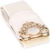 imageBlackButterfly Stretchy Vintage Wide Waspie Elastic Pearl Buckle Waist BeltBeige