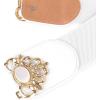 imageBlackButterfly Stretchy Vintage Wide Waspie Elastic Pearl Buckle Waist BeltWhite