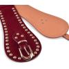 imageBlackButterfly Velvet Pirate Studs Decorated Vintage Buckle Stretchy Waspie Adjustable Waist BeltWine Red