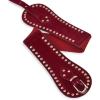 imageBlackButterfly Velvet Pirate Studs Decorated Vintage Buckle Stretchy Waspie Adjustable Waist BeltWine Red