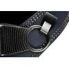 imageBlackButterfly Wide Elastic Stretch Retro Metal Interlock Buckle BeltMidnight Blue