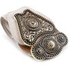 imageBlackButterfly Wide Elastic Stretch Vintage Antique Retro Buckle BeltBeige