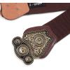 imageBlackButterfly Wide Elastic Stretch Vintage Antique Retro Buckle BeltDark Brown