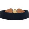 imageBlackButterfly Wide Elastic Stretch Vintage Antique Retro Buckle BeltMidnight Blue