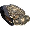 imageBlackButterfly Wide Elastic Stretch Vintage Antique Retro Buckle BeltMidnight Blue
