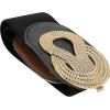 imageBlackButterfly Wide Elastic Vintage Cinch Retro Metal Interlock Buckle BeltBlack