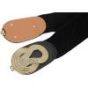 imageBlackButterfly Wide Elastic Vintage Cinch Retro Metal Interlock Buckle BeltBlack