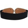 imageBlackButterfly Wide Elastic Vintage Cinch Retro Metal Interlock Buckle BeltBlack