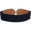 imageBlackButterfly Wide Elastic Vintage Cinch Retro Metal Interlock Buckle BeltMidnight Blue