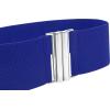 imageBlackButterfly Wide Elastic Waist Cinch Stretch Waistband Retro Vertical Clasp Buckle BeltRoyal Blue