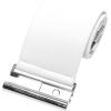 imageBlackButterfly Wide Elastic Waist Cinch Stretch Waistband Retro Vertical Clasp Buckle BeltWhite