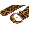 imageBlackButterfly Wide PU Elastic Stretch Thick Buckle Waist BeltBrown  Leopard