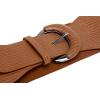 imageBlackButterfly Wide PU Elastic Stretch Thick Buckle Waist BeltBrown