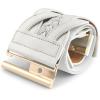 imageBlackButterfly Wide Waspie Elastic Vintage Braided Vertical Clasp Buckle Cinch Waist BeltWhite