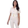 imageBlackButterfly Wide Waspie Elastic Vintage Braided Vertical Clasp Buckle Cinch Waist BeltWhite