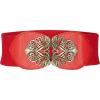 imageBlackButterfly 3 Inch Wide Waspie Elastic Vintage Buckle Waist BeltRed