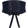 imageBlackButterfly 55 Wide Corset Waspie Elastic Lace BeltMidnight Blue