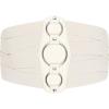 imageBlackButterfly 7 Inch Wide Lattice Corset Waspie Elastic Waist BeltBeige