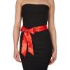 imageBlackButterfly Bridal Wedding Bridesmaid Satin Sash BeltRed